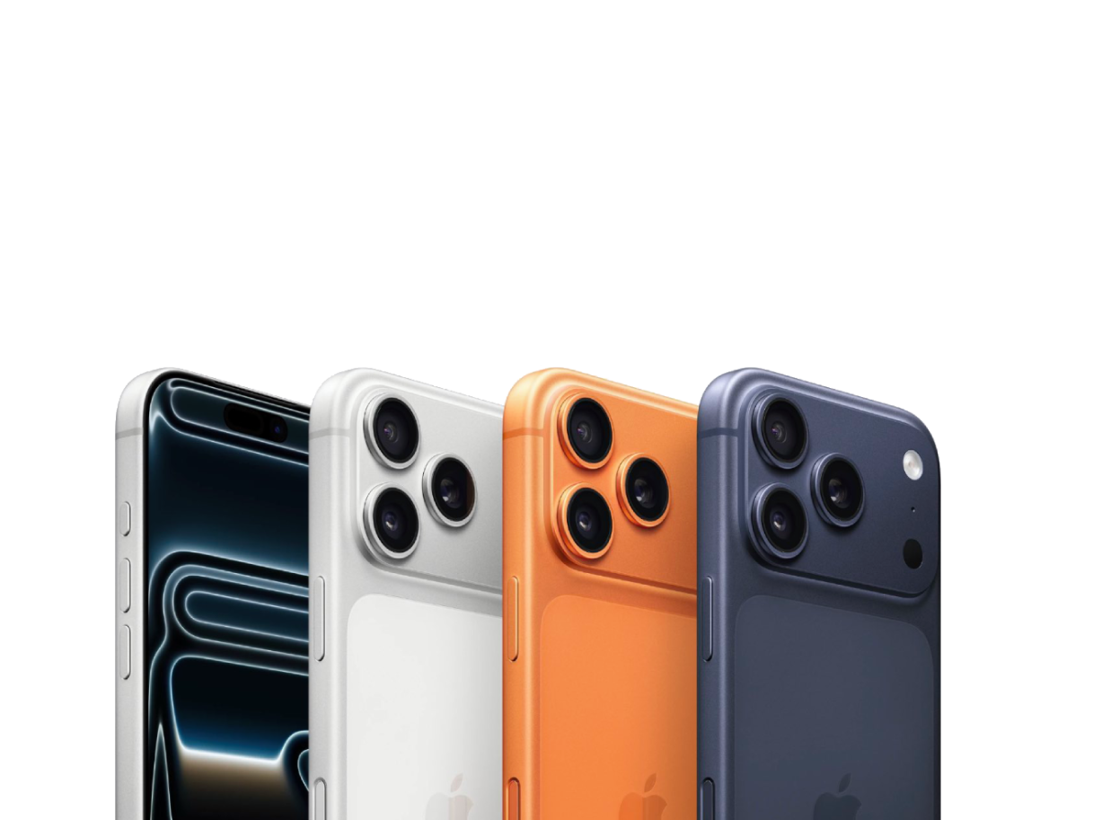 iPhone 17 phones in different colors